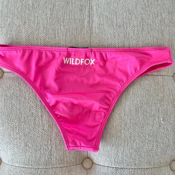 WILDFOX SWIM Neon Pink Bikini Briefs Small - Picture 5 of 6